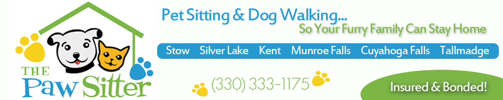 Pet sitter and dog walker in Stow Ohio | The Paw Sitter LLC